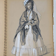 Edgar W. Jenney 20th Century Spiral Sketchbook Containing Assortment of Jenney’s Sketches