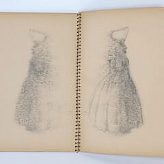 Edgar W. Jenney 20th Century Spiral Sketchbook Containing Assortment of Jenney’s Sketches