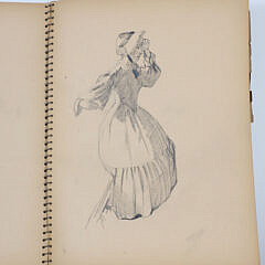 Edgar W. Jenney 20th Century Spiral Sketchbook Containing Assortment of Jenney’s Sketches