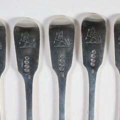 Set of 7 William IV Irish Sterling Silver Forks, 1835