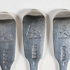Set of 7 William IV Irish Sterling Silver Forks, 1835