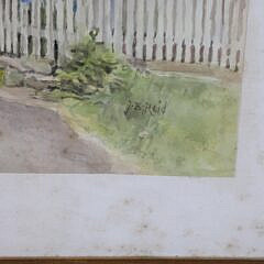 J.B. Reid Watercolor “Nantucket Street Scene”