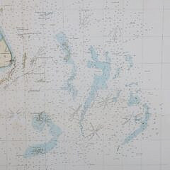 1853 Nantucket Map, Davis Shoal and Other Dangers by U.S. Coast Guard Survey Office