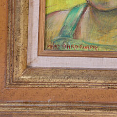 Mary Sarg Murphy Oil on Canvas “Portrait Golden Girl”