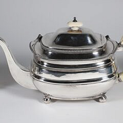 English George III Teapot, Creamer, and Sugar Bowl