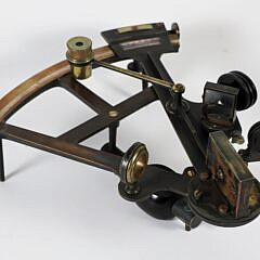 Spencer Browning & Co. London Sextant, in Wooden Box with Duren & Costigan Paper Label on Interior