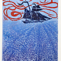 John Carruthors Artist Proof Wood Cut “The Lynx”