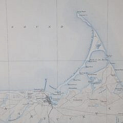 Two Part U.S. Geological Survey Nantucket Island Map, 1899 and 1905 Editions