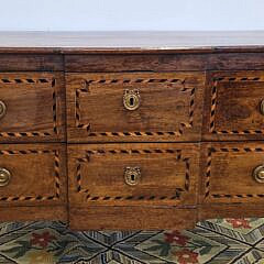 Antique French Provincial Inlaid Commode Chest of Drawers, 18th century