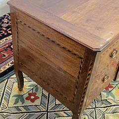 Antique French Provincial Inlaid Commode Chest of Drawers, 18th century