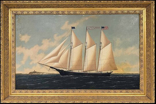 William Pierce Stubbs Oil on Canvas Portrait of the Mary E. Ranken