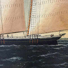 William Pierce Stubbs Oil on Canvas Portrait of the Mary E. Ranken