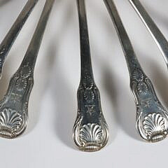 Seven George III Sterling Silver Tablespoons Mark of William Bateman, London 1817