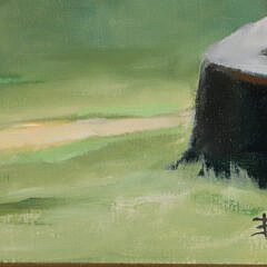 Roy Bailey Oil on Canvas “Geraniums in Pots”