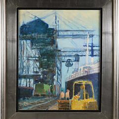 James Robert Harrington Oil on Linen "Yard"