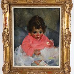 Martha Walter Oil on Panel "Italian Baby"