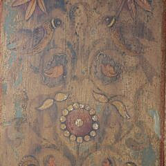 Pair of Antique Painted Panels Decorated with Angels, Doves and Foliage