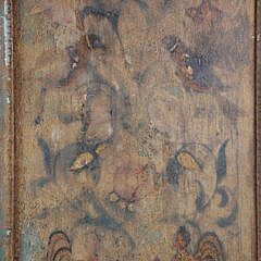 Pair of Antique Painted Panels Decorated with Angels, Doves and Foliage