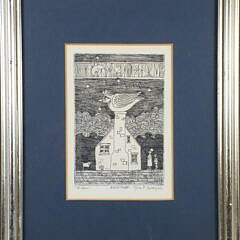 John Lochtefeld Artist Proof Etching “Visitor”