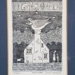 John Lochtefeld Artist Proof Etching “Visitor”