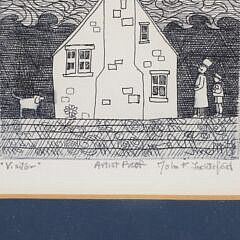 John Lochtefeld Artist Proof Etching “Visitor”