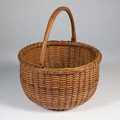 Nantucket Round Open Swing Handle Nantucket Basket, early 20th century