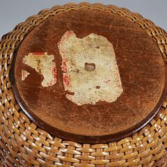 Nantucket Round Open Swing Handle Nantucket Basket, early 20th century