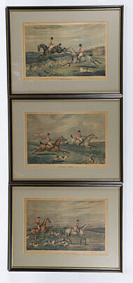 Group of Three Henry Akin Equestrian Prints
