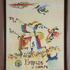 John f. Lochtefeld Acrylic on Board "Haralds & Cobbles"