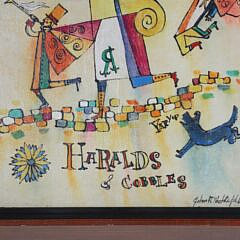 John f. Lochtefeld Acrylic on Board “Haralds & Cobbles”
