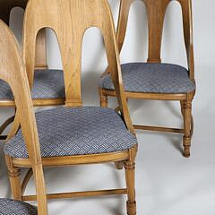 Set of Six Vintage Tub-Back Dining Chairs
