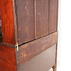 Antique American Empire Mahogany Two-Part Secretary Bookcase