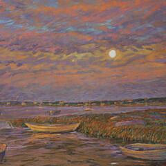 George Thomas Pastel on Paper “Nantucket Creeks”