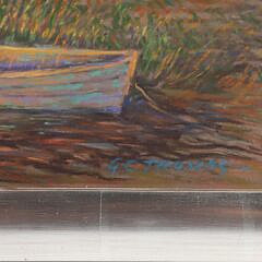 George Thomas Pastel on Paper “Nantucket Creeks”
