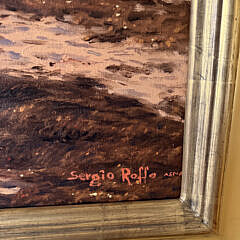 Sergio Roffo Oil on Canvas “Sailing Out Around Brant Point, Nantucket”