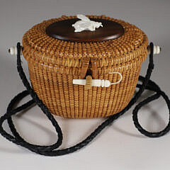 Rare Child’s Size Nantucket Friendship Basket by Anderson