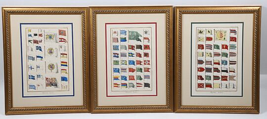 Set of Continental Maritime Flags