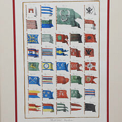 Set of Three Continental Maritime Marine Pavillons Flag Prints