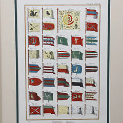 Set of Three Continental Maritime Marine Pavillons Flag Prints