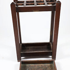 Mission Oak Style Umbrella Stand with Copper Liner