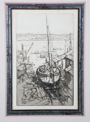 Agnes B. Fernbach, "Boat Yard"