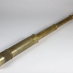 British 3-Draw Brass Spyglass by Lawrence & Mayo, London 1911