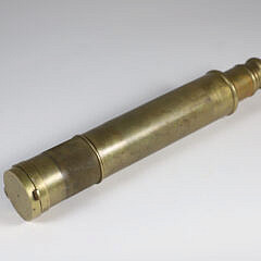 British 3-Draw Brass Spyglass by Lawrence & Mayo, London 1911