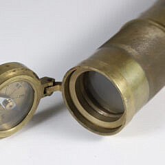 British 3-Draw Brass Spyglass by Lawrence & Mayo, London 1911