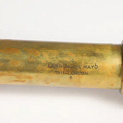 British 3-Draw Brass Spyglass by Lawrence & Mayo, London 1911