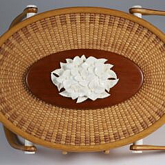 Alan S.W. Reed Oval Double Swing Handle Nantucket Friendship Basket, circa 2011