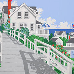 Eric Holch Limited Edition Lithograph “Sconset Footbridge”, ED. #110/200