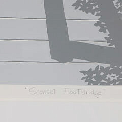 Eric Holch Limited Edition Lithograph “Sconset Footbridge”, ED. #110/200
