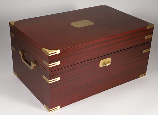 Contemporary Davidoff Brass Bound Humidor