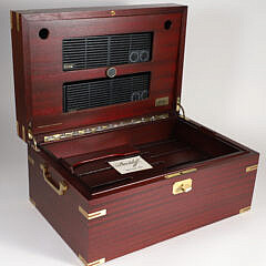 Contemporary Davidoff Brass Bound Humidor